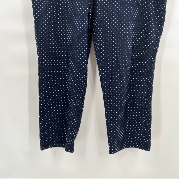 Isaac Mizrahi blue white polka dot pants trousers size 28WT - Picture 3 of 9
